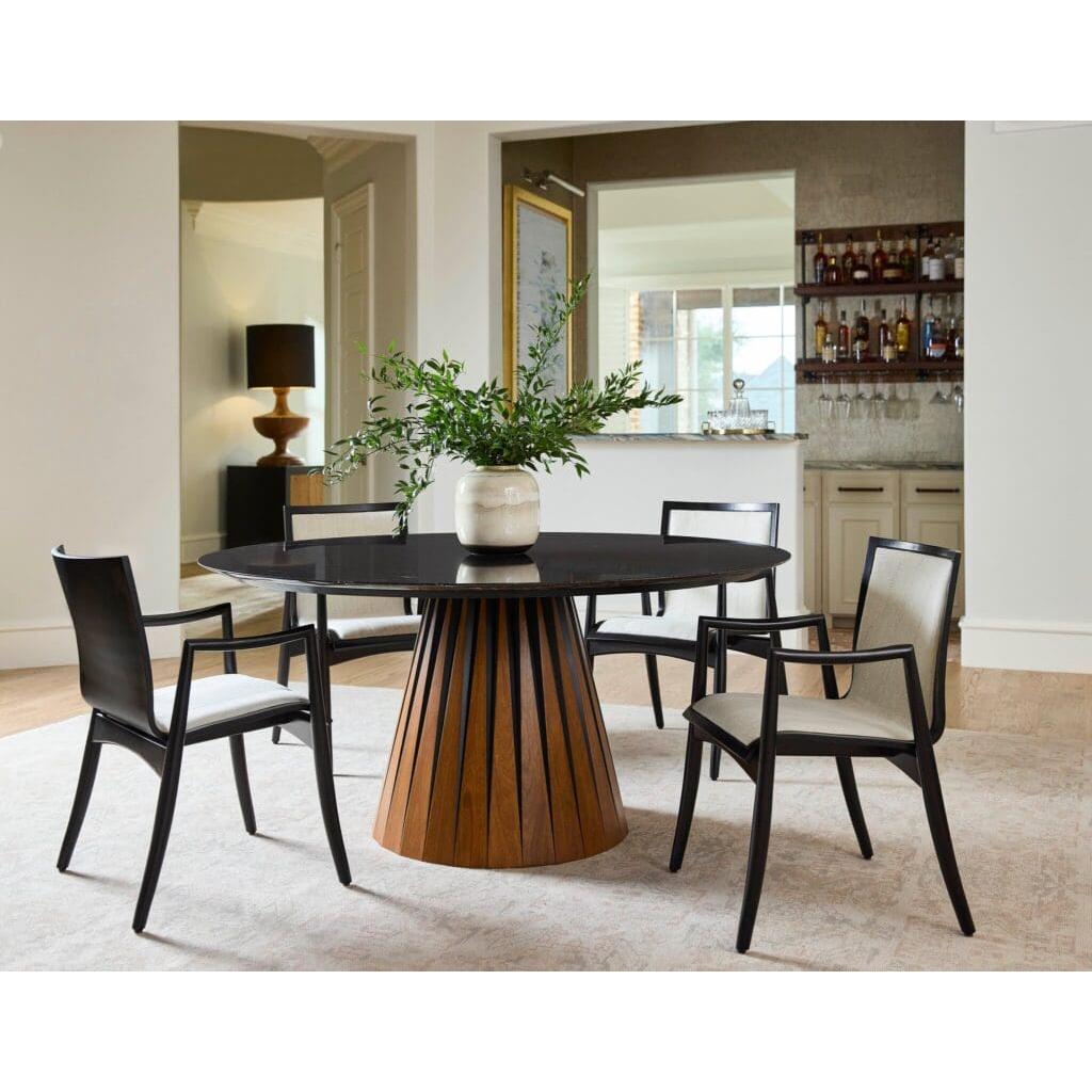 Cyan Design 11743 Bourbon Dining Table - Medium Brown & Black Finish - Perfect for Farmhouse, Rustic & Modern Dining Rooms