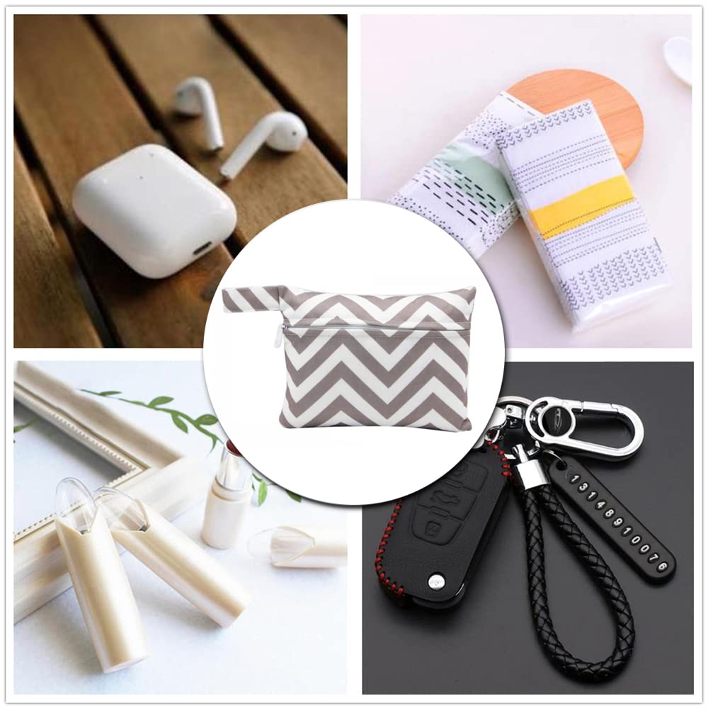 Ymantang Waterproof Sanitary Pad Storage Bag with Zipper - Portable Period Holder for Women & Girls - Perfect for Travel, Gym, School & Office Use