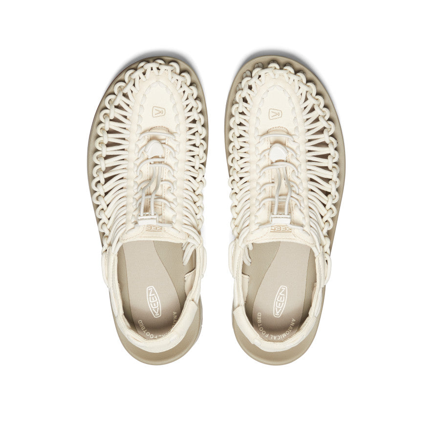 UNEEK Men's Breathable Comfort Sneakers - White Cap/Cornstalk | Perfect for Running, Walking & Casual Wear