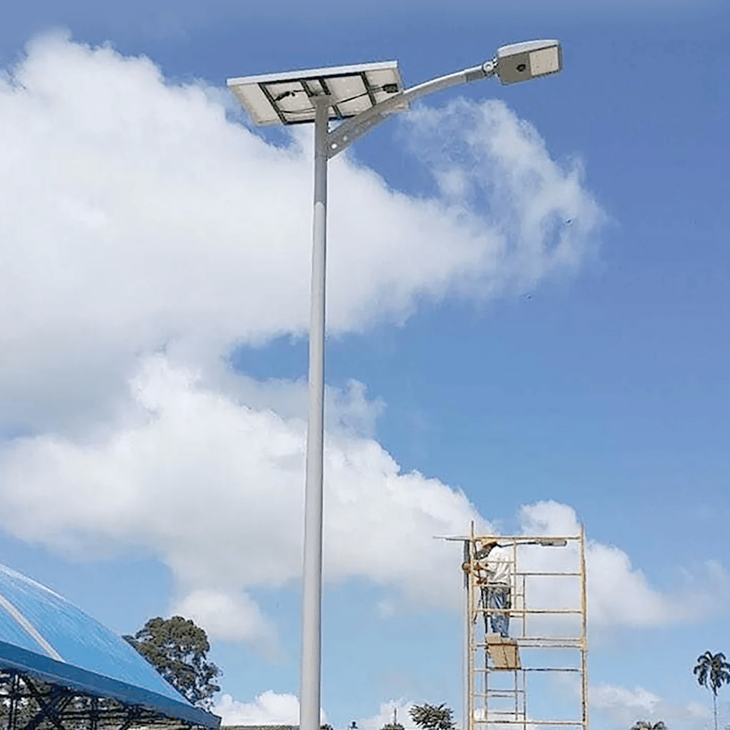 50W Solar Billboard Light - 6200 Lumens, 5000K Daylight White - IP67 Waterproof Pole Mount - 3 Year Warranty - Perfect for Outdoor Advertising Signs, Parking Lots & Street Lighting