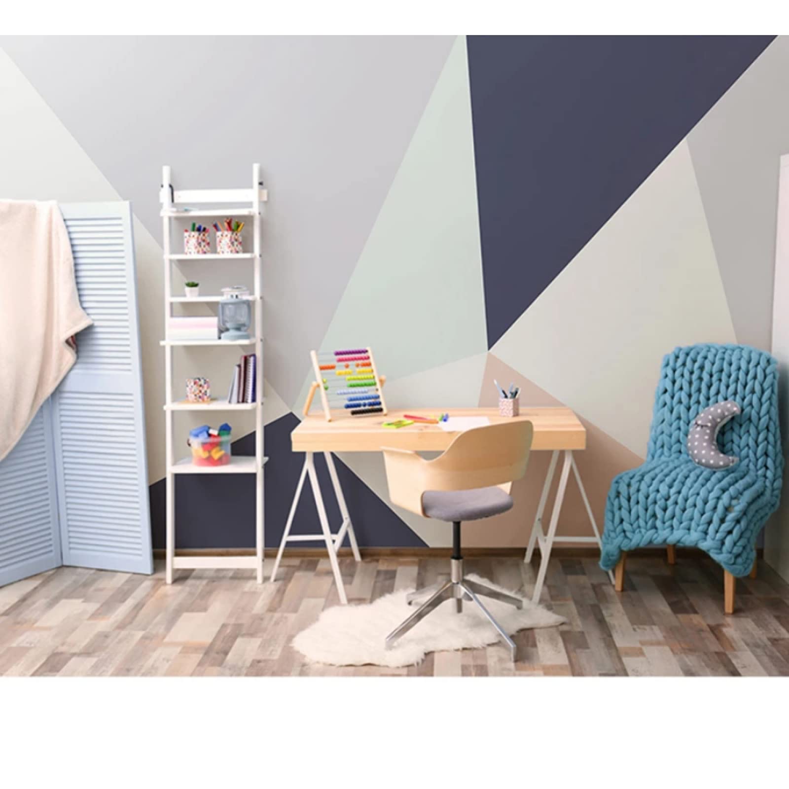 Abstract Geometric Pattern 3D Mural Wallpaper - Modern Peel and Stick Wall Decals for Living Room, Bedroom Decor | Custom Wall Art for Home & Office Interior Design