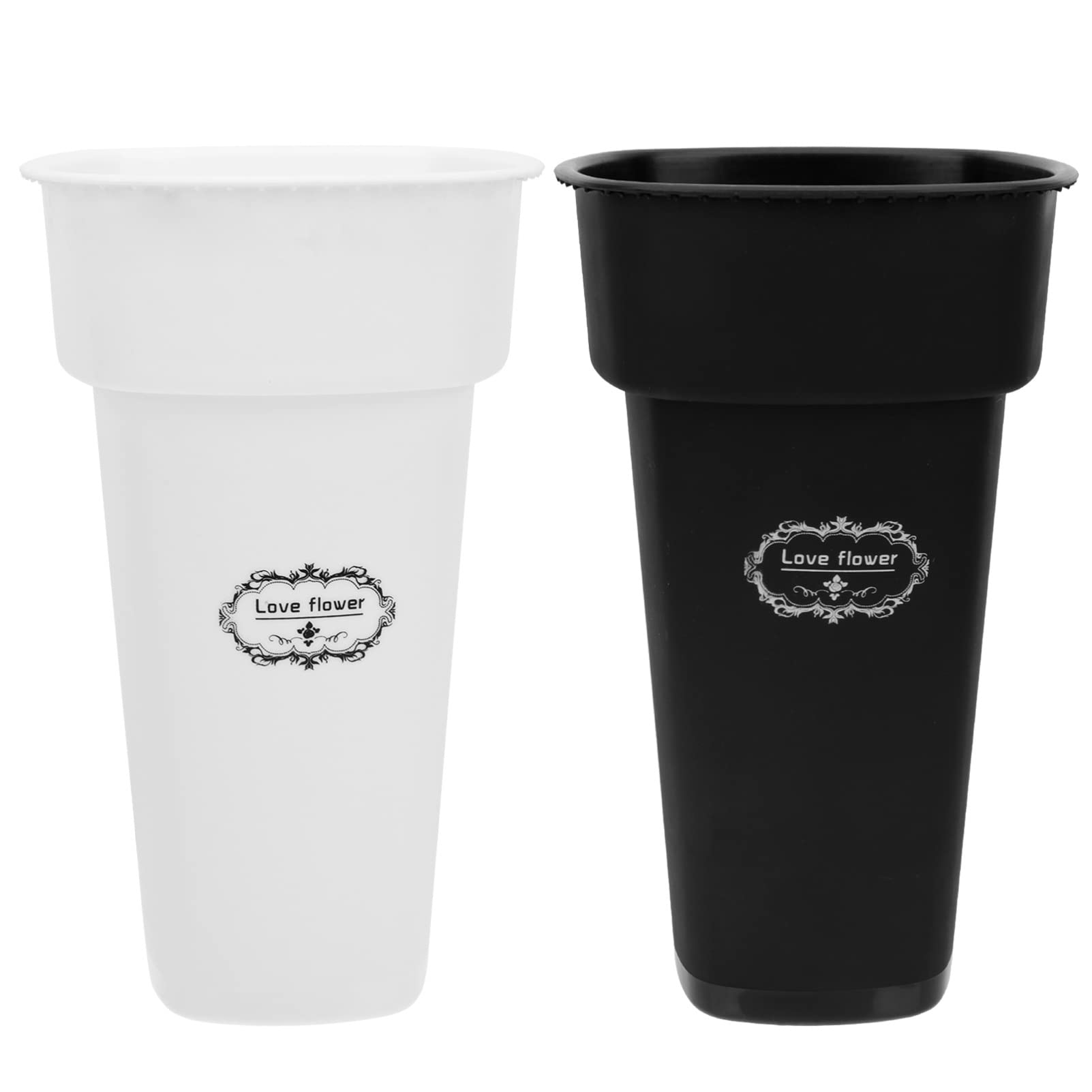 Cabilock 2-Pack Succulent Plant Pots - Ceramic Flower Bucket for Fresh & Dried Flowers - Perfect for Home Decor, Office Desk & Wedding Centerpieces