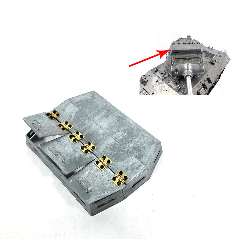 TK22 Metal Barrel Turret Cover with 5:1 Steel Bearings Gearbox - Multifunctional Upgrade Part for RC Mato 1/16 M36B1 Destroyer Radio Controlled Tank - Perfect for Military Model Enthusiasts & DIY Tank Upgrades