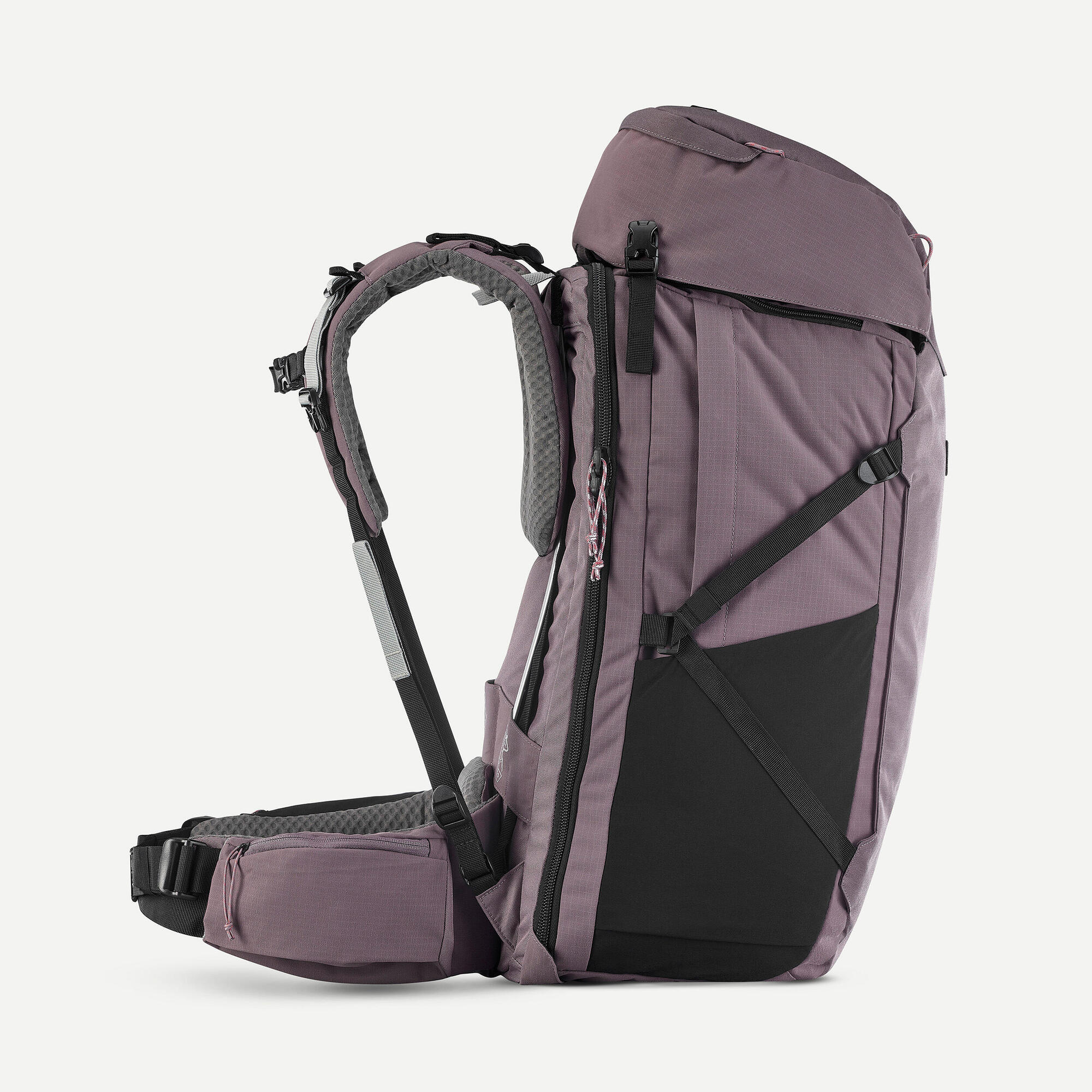 Forclaz Women's Travel 900 60+6L Hiking Backpack - Lightweight Waterproof Backpacking Pack for Outdoor Adventures & Travel