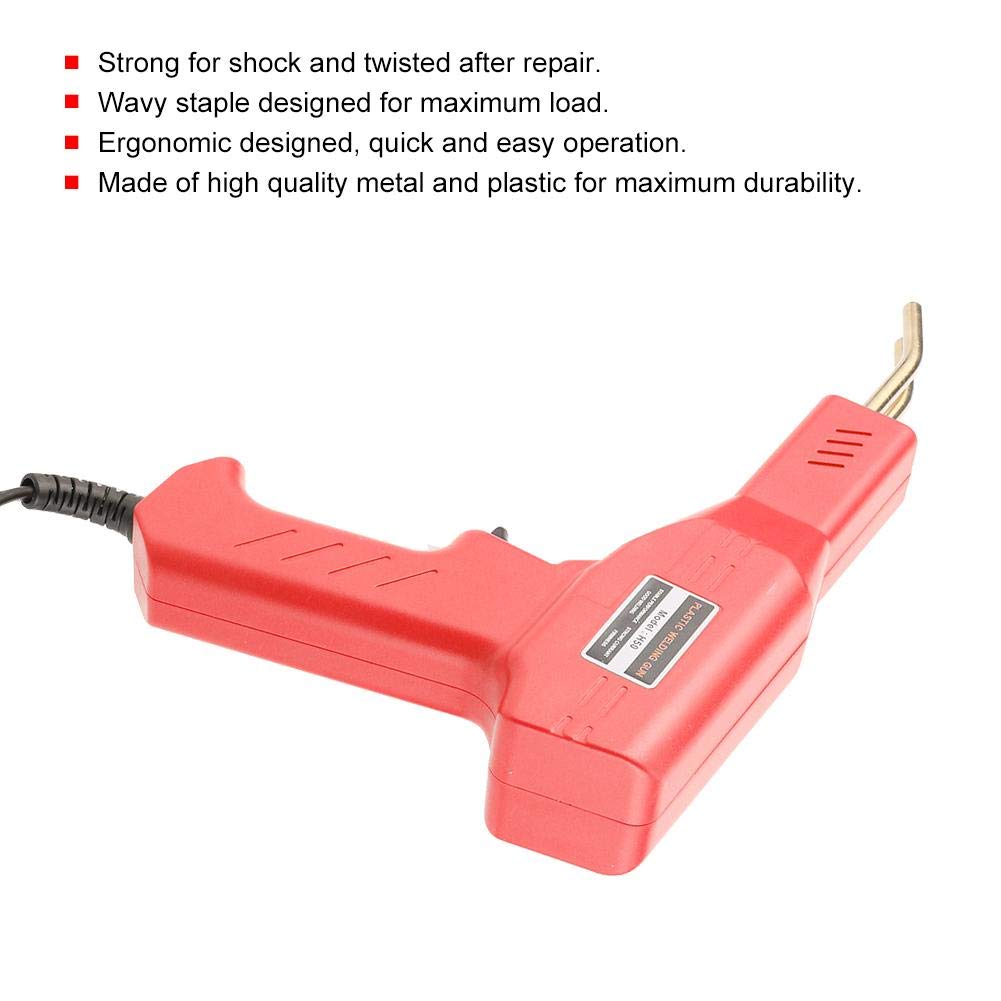 Professional 110V Red Electronic Soldering Gun Kit - Auto Bumper Repair Welding Tool for Car Bodywork | Easy Operation for Automotive, DIY & Home Repairs