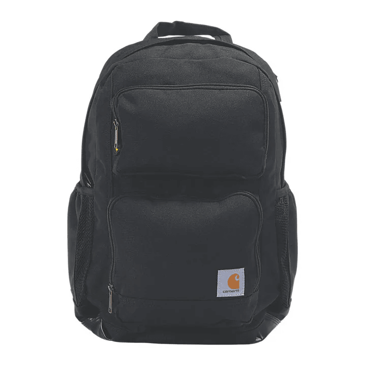 28L Dual Compartment Backpack for Travel & Work - Waterproof Laptop Backpack with USB Charging Port - Perfect for Commuting, Hiking & College Students (Black)