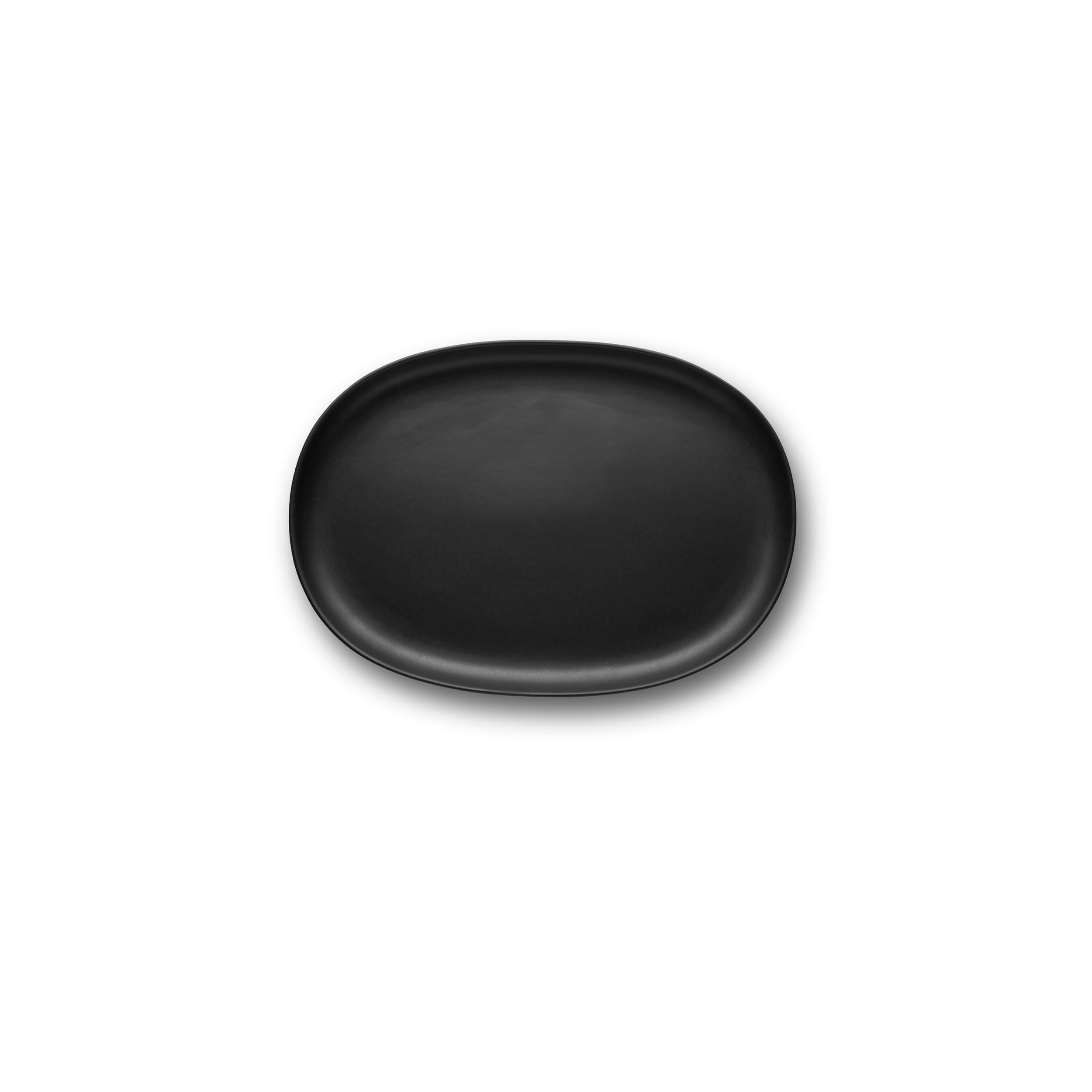 EVA SOLO Nordic Kitchen 36cm Oval Serving Platter - Minimalist Black Serving Dish for Appetizers, Cheese & Charcuterie | Elegant Dinner Party & Holiday Entertaining Platter