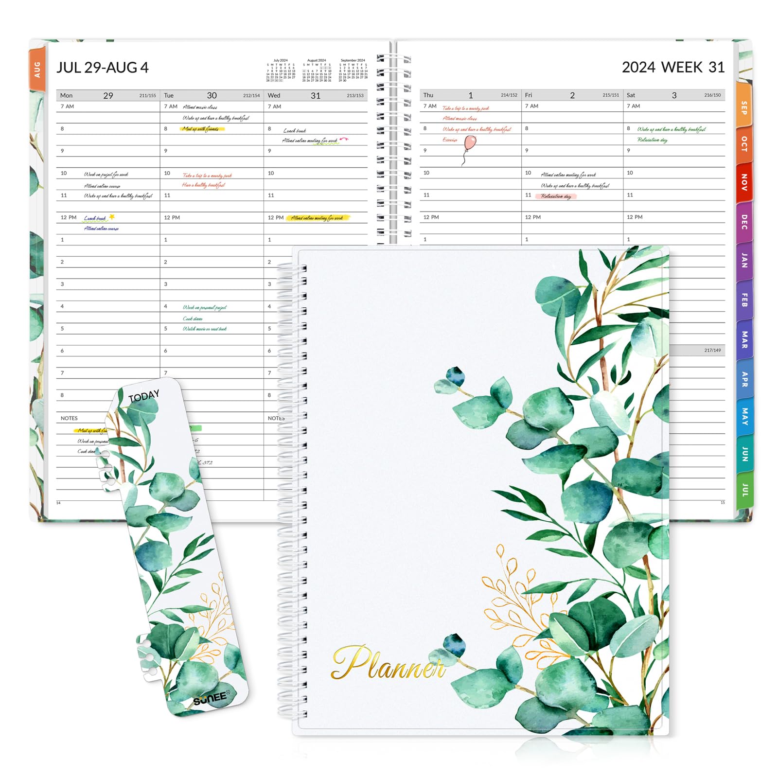 **SUNEE 2024-2025 Academic Planner – 17-Month Appointment Book (8.5