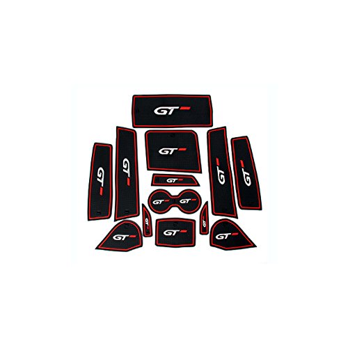 ITrims 13PCS Car Storage Organizer Set - Non-Slip Cup Mats, Interior Door Gap Pads for Peugeot 3008/3008GT/5008/5008GT (2017-2019 Models) | Perfect for Road Trips & Daily Commute