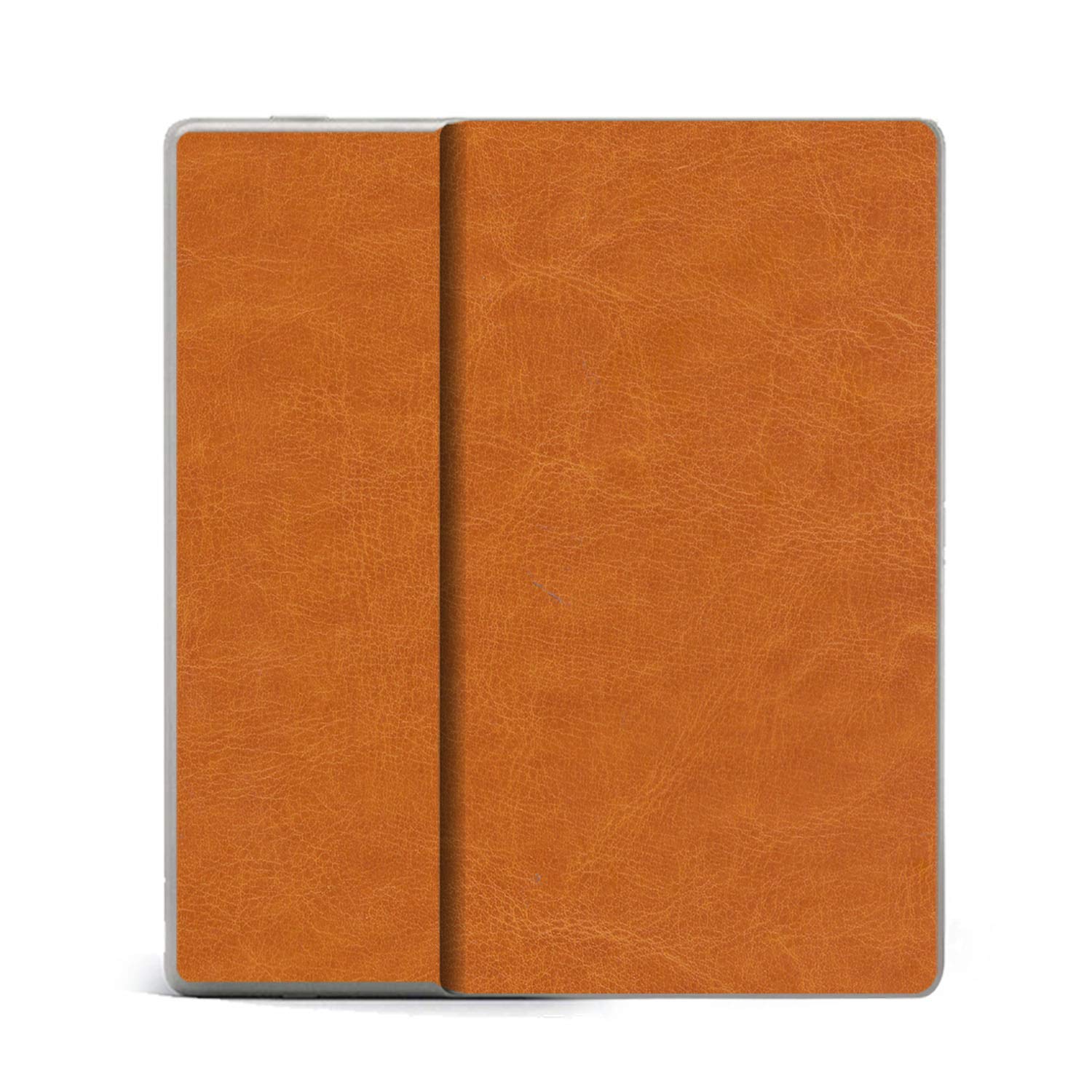 Premium Leather Back Stickers Case Cover for Kindle Oasis - Brown Plain Weave Design | Protective & Stylish E-Reader Cover for Reading, Travel & Daily Use