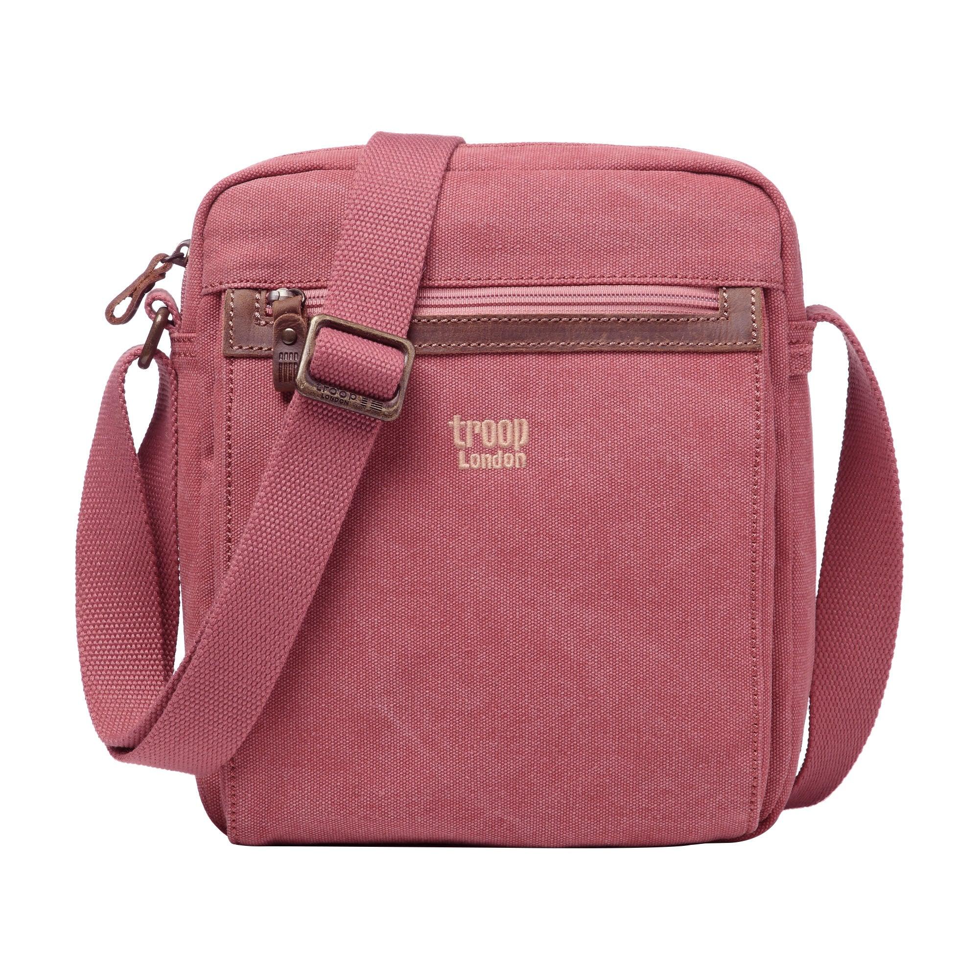 Troop London Classic Canvas Crossbody Bag for Men & Women - Stylish & Durable Shoulder Bag for Travel, Work & Everyday Use