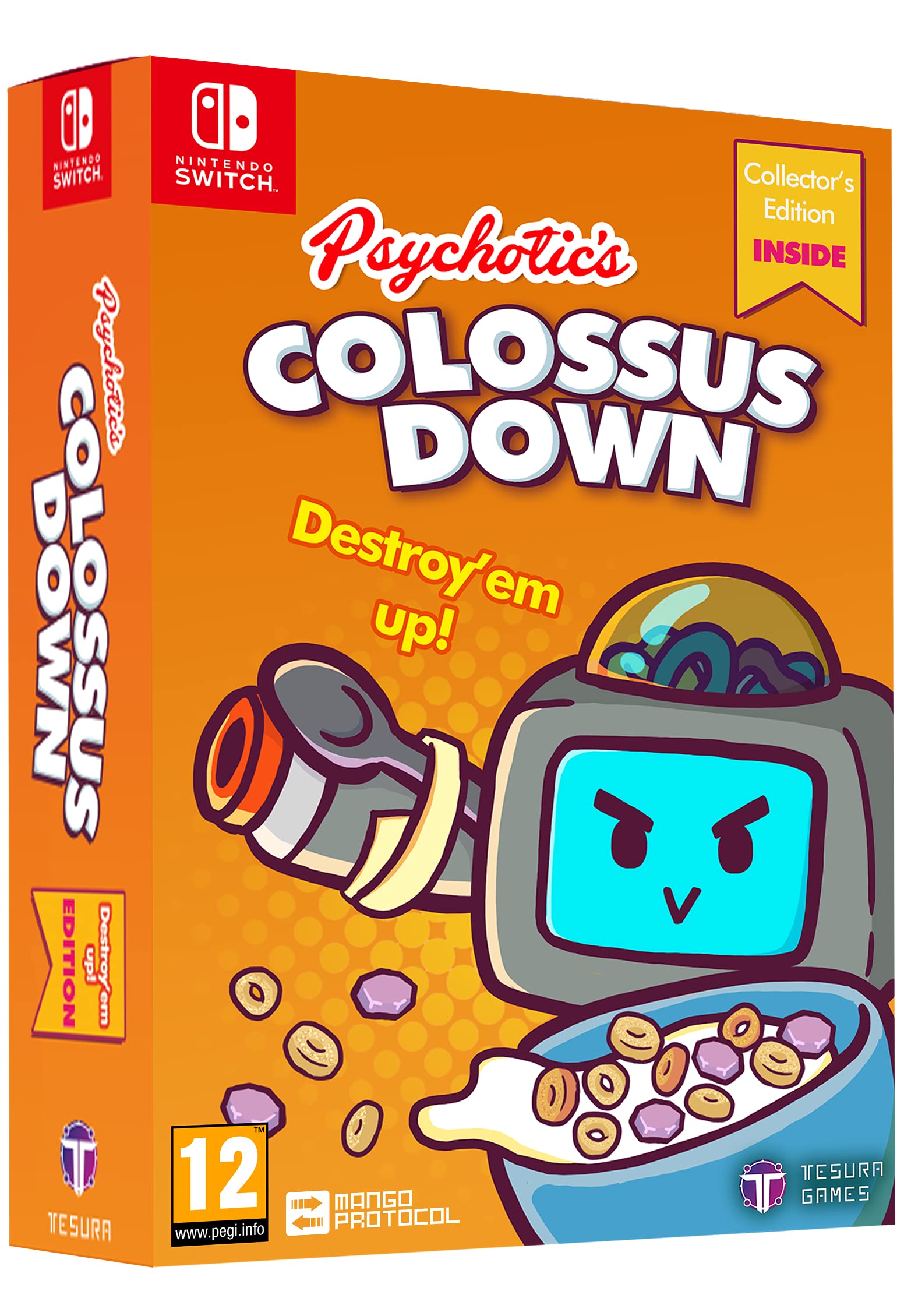 Psychotic's Colossus Down Destroy'Em Up Edition - Nintendo Switch Game | Action-Packed Arcade Style Fighting for Home & Party Gaming