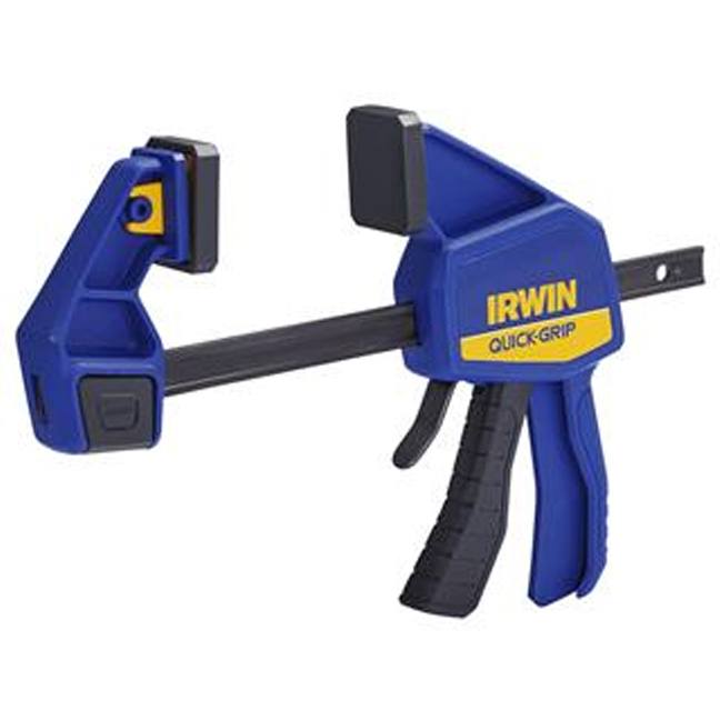 IRWIN 12 Inch Medium Duty One Handed Bar Clamp - Heavy Duty Woodworking Tool for DIY Projects, Carpentry, and Home Improvement (Model 1964718) - Perfect for Wood Clamping, Cabinet Making, and Furniture Repair