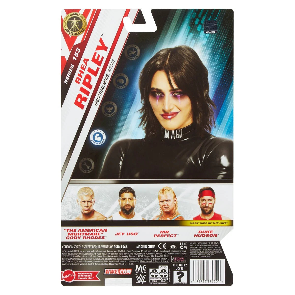 Rhea Ripley WWE Main Event Series 153 Action Figure - Collectible Wrestling Toy for Fans & Display - Perfect for Play Battles, Gift Giving & WWE Memorabilia Collection
