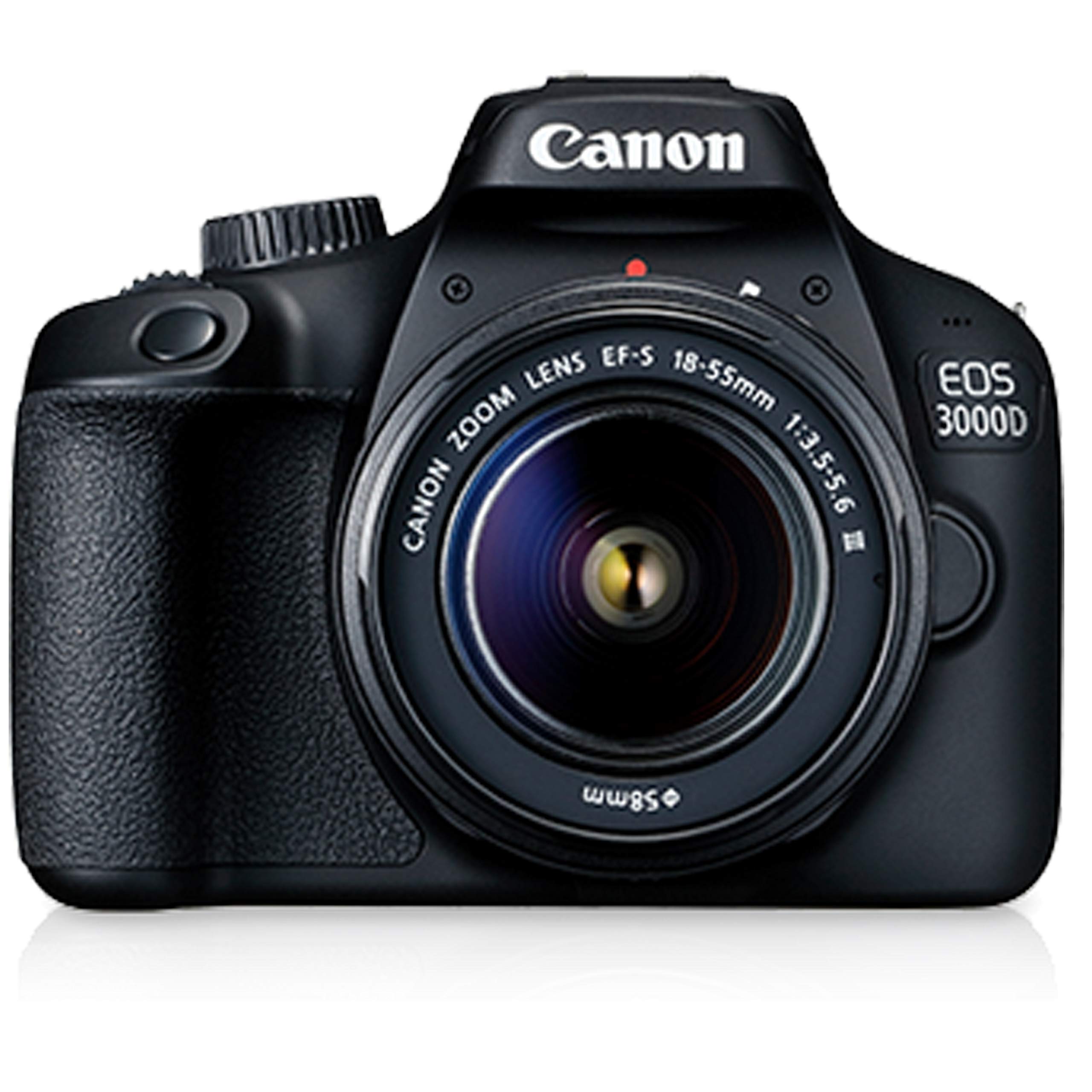 Canon EOS 3000D (Rebel T100) DSLR Camera Bundle with 18-55mm Lens, 32GB SD Card, Tripod & Case - 18pc Photography Kit (Renewed) | Perfect for Beginners, Travel & Portrait Photography