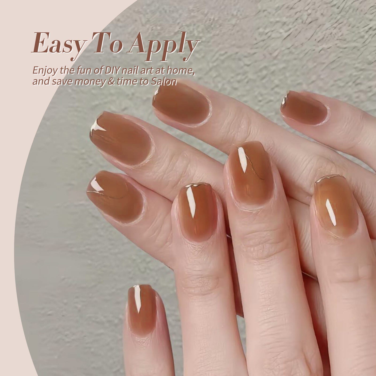 Autumn Dusk #03 Jelly Gel Nail Polish - 7ml Long-Lasting UV/LED Soak Off Gel for Fall Nail Art | Perfect for Halloween, Thanksgiving & Cozy Season Manicures