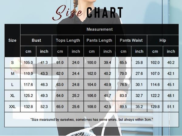 Zeagoo Women's 2-Piece Tracksuit Set - Full Zip Sweatshirt & Jogger Pants, Comfortable Sportswear for Running, Gym Workouts & Casual Wear