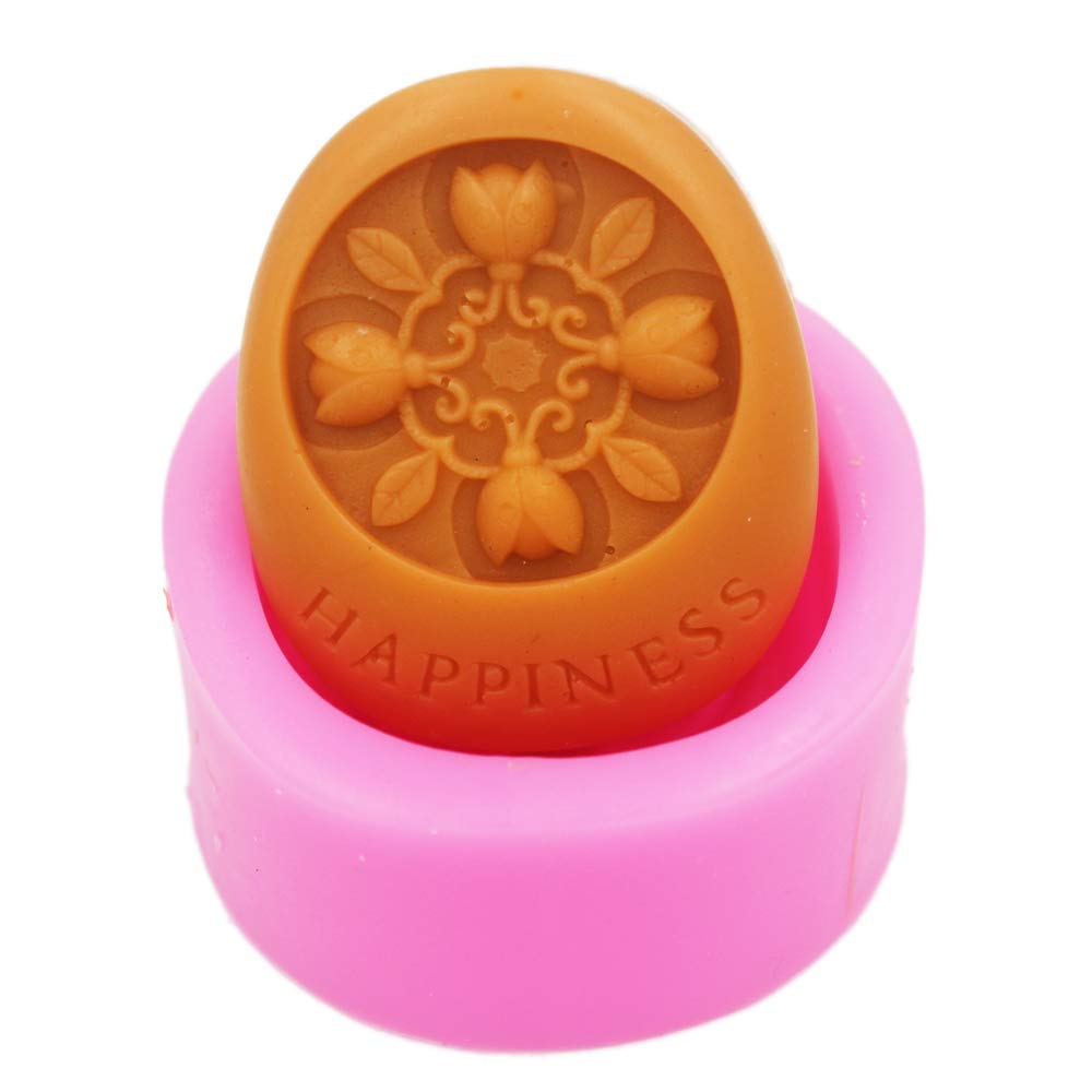 Premium Silicone Soap Molds for DIY Handmade Soap Making - Happiness Craft Art Soap Molds for Bath Bombs, Candles & Gifts - Perfect for Home Spa, Wedding Favors & Craft Projects