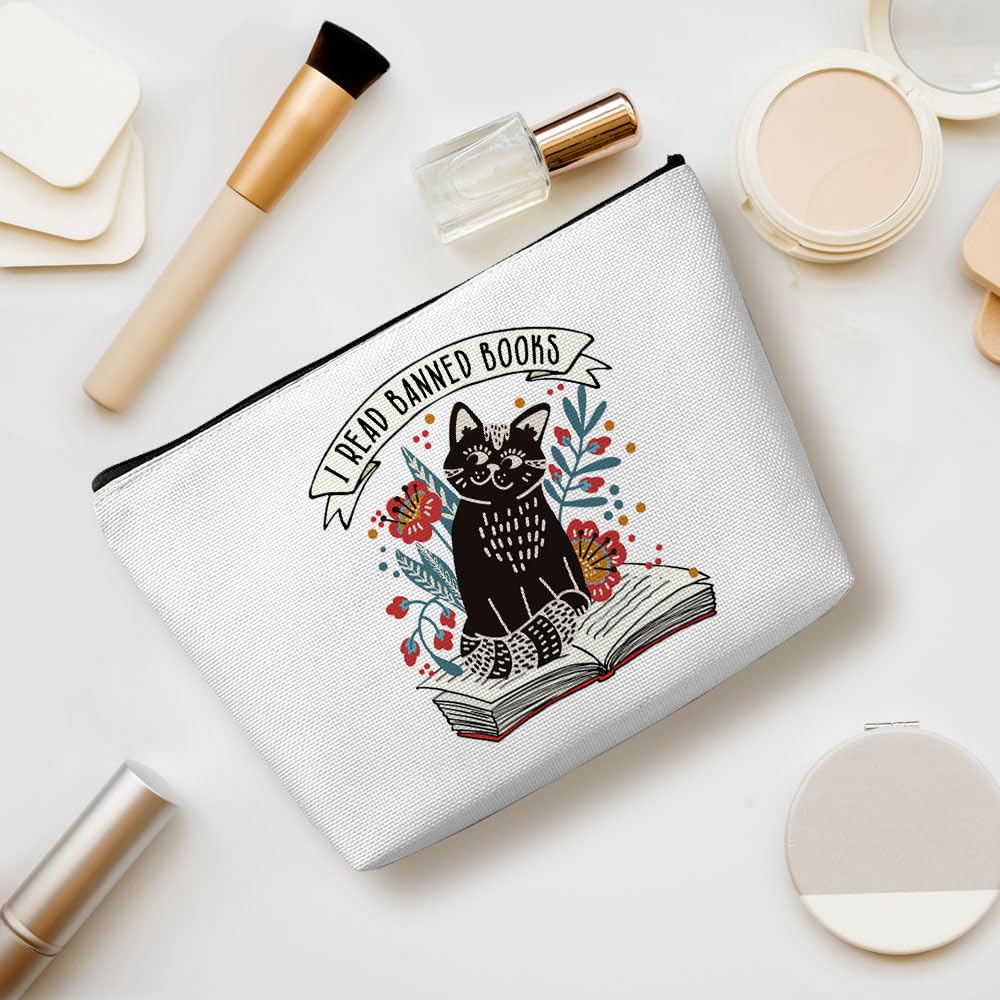 Funny Cat Mom Makeup Bag - Cute Cosmetic Pouch for Women, Cat Lover Gift for Birthday, Mother's Day, Nurse Appreciation - Travel Toiletry Organizer for Friends, Perfect for Daily Use & Gifting