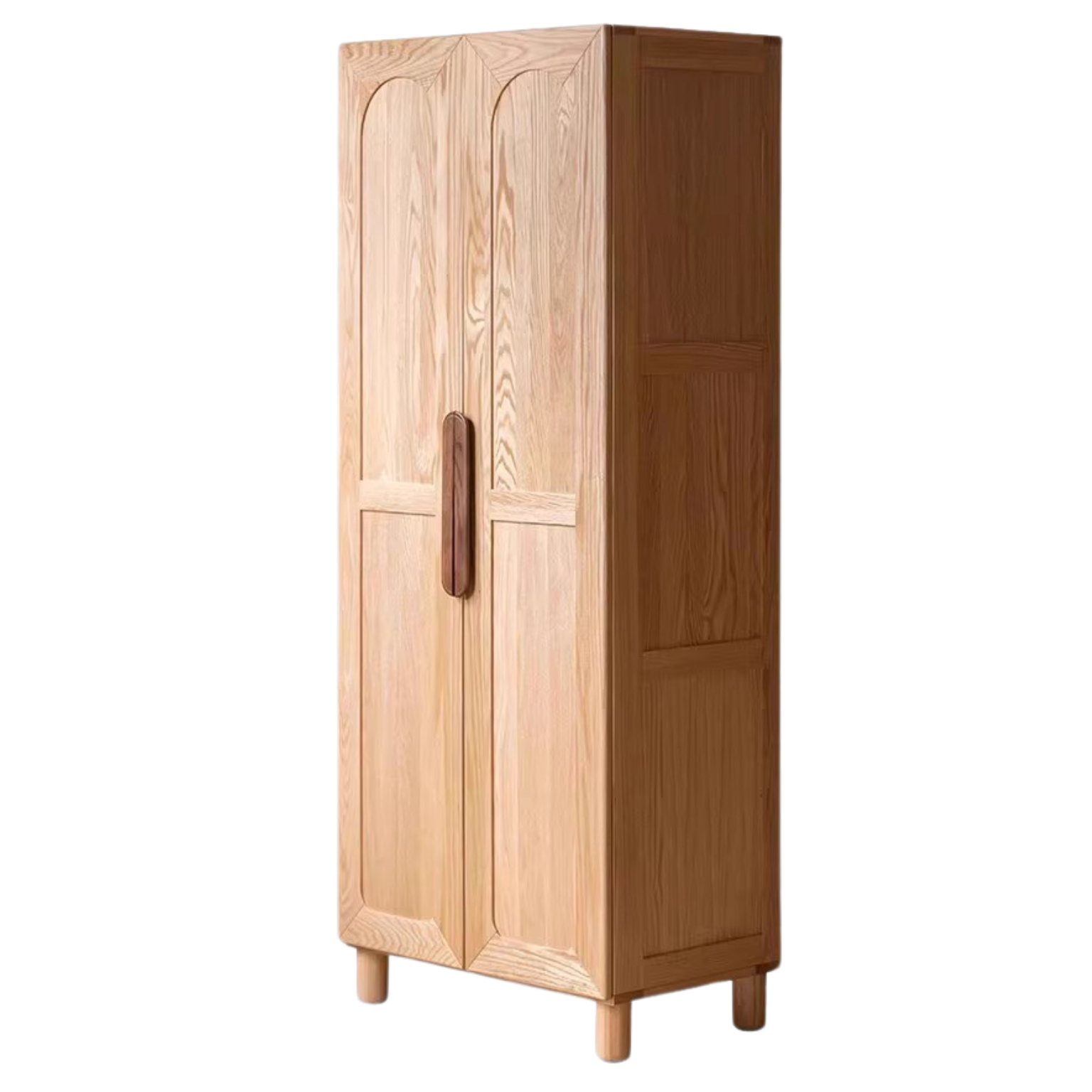 Solid Oak Wood Kids Wardrobe - Durable & Stylish Storage for Bedroom, Nursery, or Playroom Organization