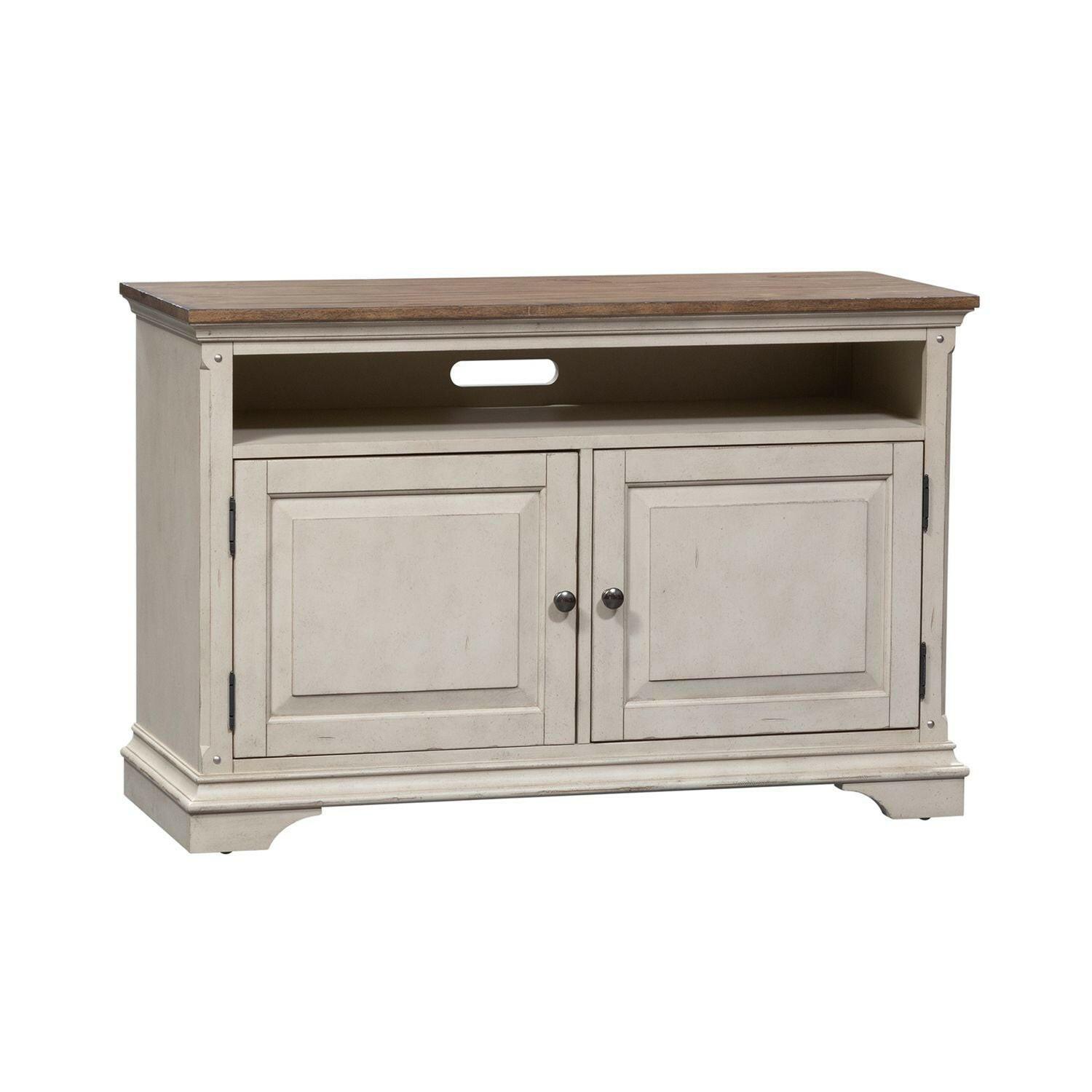 Morgan Creek TV Stand for 46-55 Inch TVs - Modern Entertainment Center with Storage Shelves for Living Room, Bedroom, or Home Theater