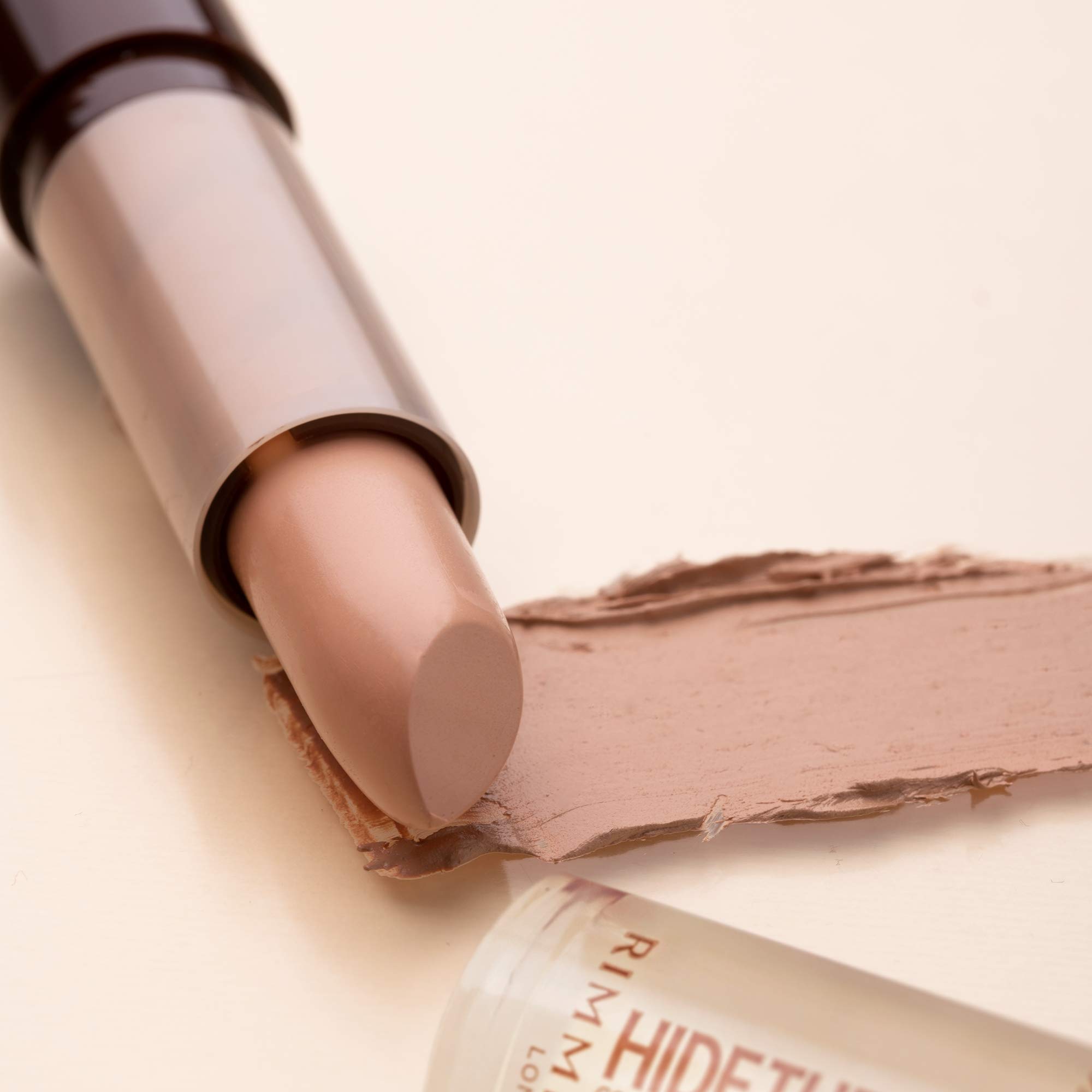Rimmel London Hide the Blemish Concealer Stick - Ultra-Creamy, Easy to Blend, 5-Hour Wear, 0.16oz (Shade: 103 Soft Honey) | Perfect for Dark Circles, Blemishes & Imperfections | Everyday Makeup & On-The-Go Touch Ups
