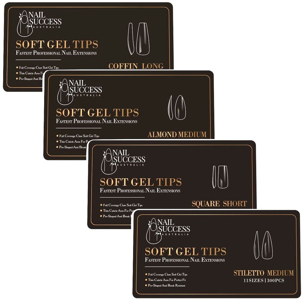 Soft Gel Press On Nails - Natural Looking Fake Nails with Easy Application for Manicures & Special Occasions