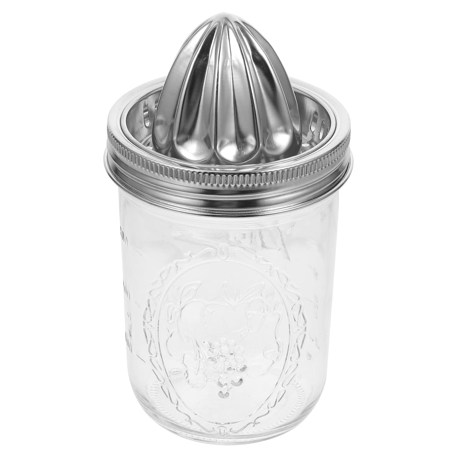 Stainless Steel Manual Citrus Juicer for Lemon, Orange & Fruit - 480ml Juice Extractor with Cup - Perfect for Fresh Juice, Cocktails & Healthy Kitchen Recipes