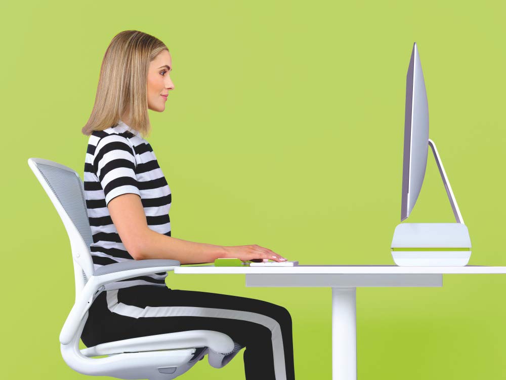 Leitz Ergo Wow Adjustable Monitor Stand - Green | Height Adjustable Computer Monitor Riser for Home & Office Workspace Ergonomics