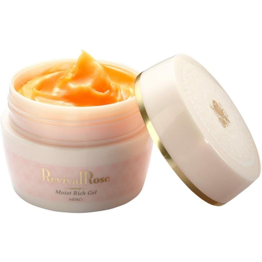 Meiko Revival Rose & Astaxanthin Moist Rich All-in-One Gel 100g - Hydrating Anti-Aging Face Cream for Dry Skin | Perfect for Night Routine & Daily Skincare