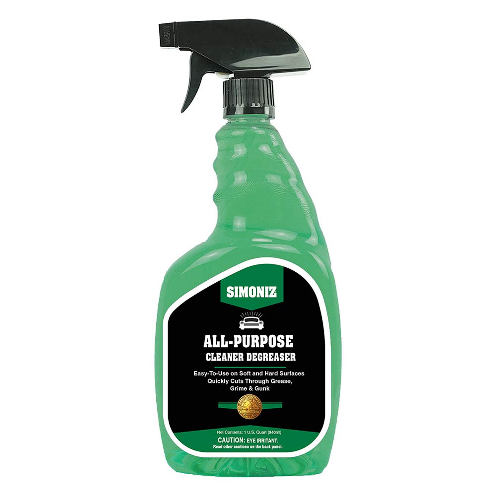 Simoniz All Purpose Degreaser - Heavy Duty Engine Cleaner & Gas Door Cleaner - Safe for Interior Surfaces - 32 Oz - Perfect for Car Detailing, Garage Cleaning & Household Use