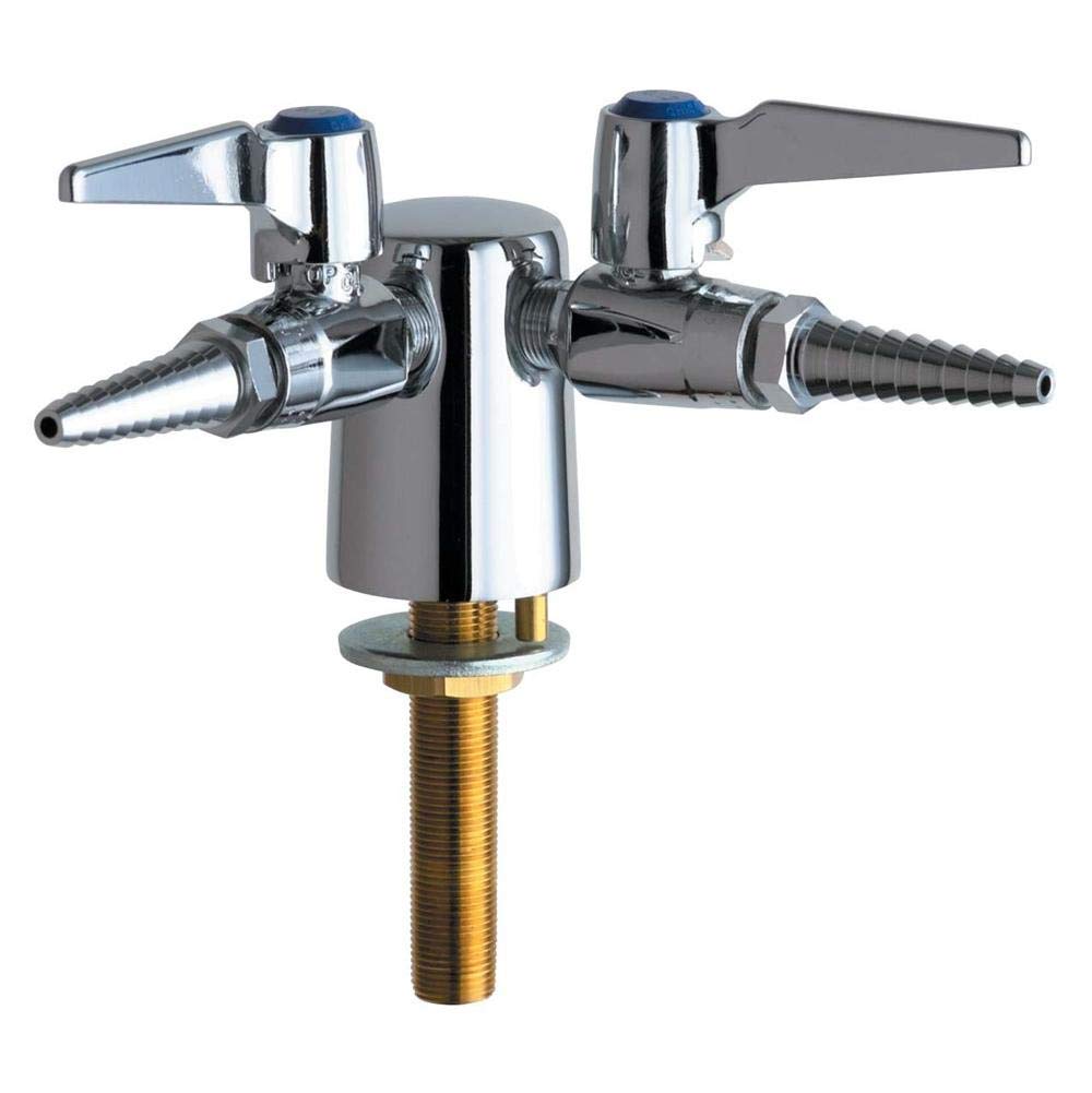 Chicago Faucets 982-VR909CAGCP Dual Ball Valve Turret - Ideal for Commercial Kitchens, Restaurants & Industrial Sink Installations