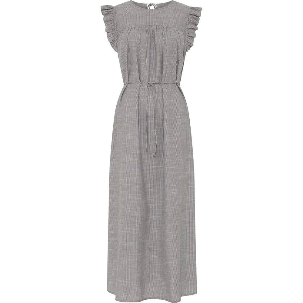 Stockholm Dress - Coffee Quartz Stripe Women's Summer Dress | Perfect for Beach Vacations, Date Nights & Casual Outings