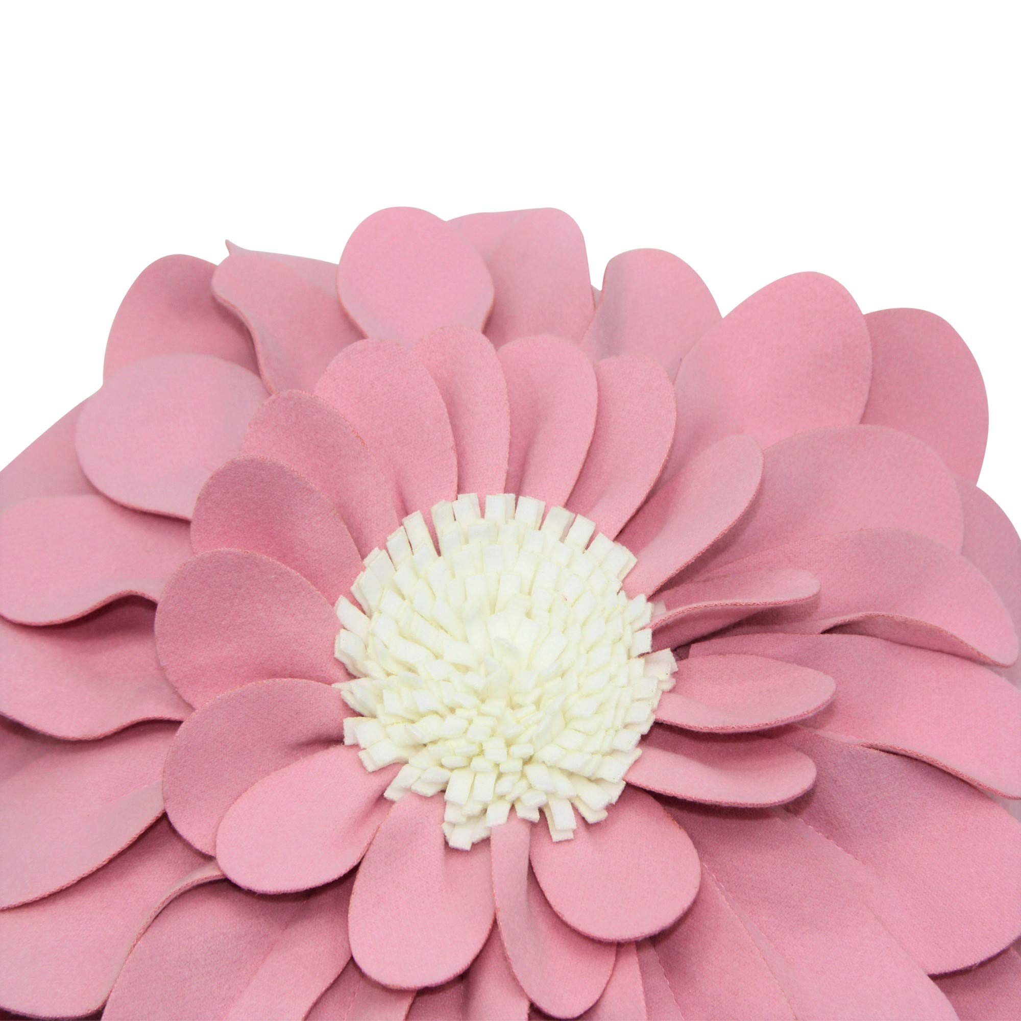 3D Happy Daisy Flower Throw Pillow - Soft & Cozy Round Decorative Pillow for Couch, Bed, Sofa - Unique Flower Shape Design for Home Décor - Perfect for Living Room, Bedroom, Nursery & Gift Giving