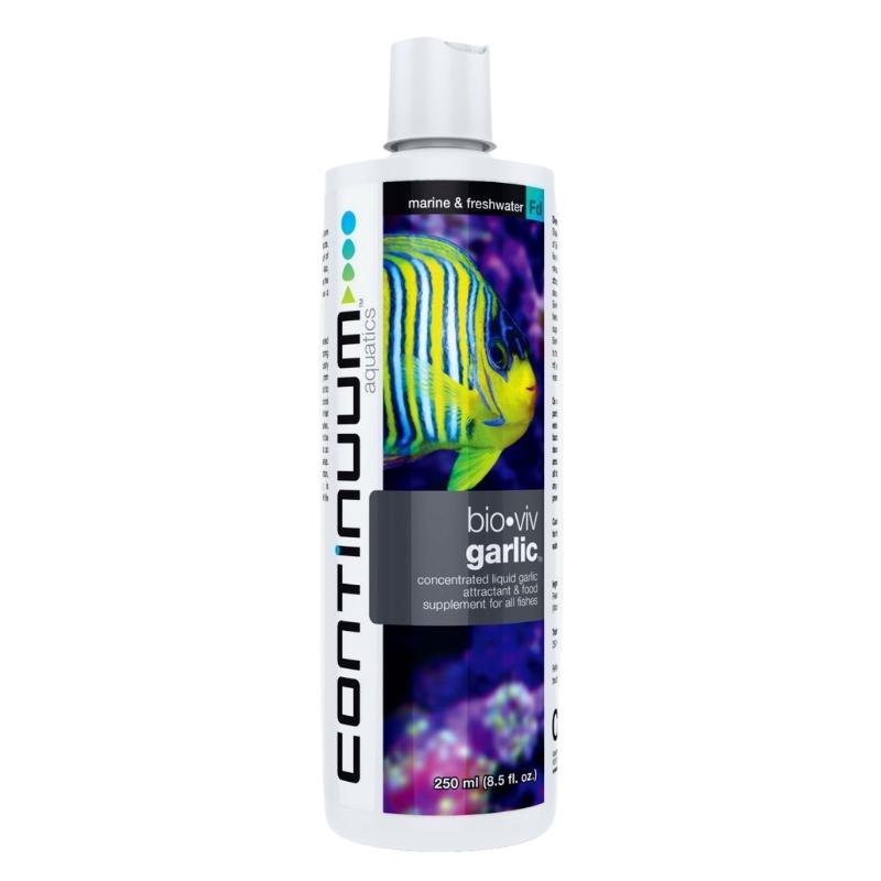 CONTINUUM Bio Viv Garlic Supplement for Aquarium Fish - Enhances Appetite & Immune System - Ideal for Picky Eaters & Sick Fish - Use in Freshwater & Saltwater Tanks