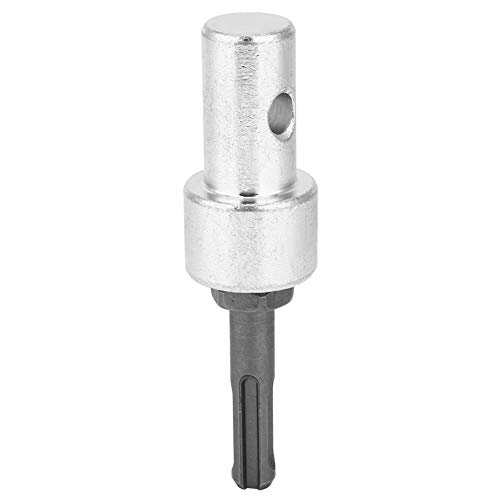 2-Pit 2-Slot Drill Bit Adapter with Arbor - Round Shank Earth Auger Adapter for Electric Drill to Ground Drill Conversion - Perfect for Gardening, Landscaping, and DIY Projects