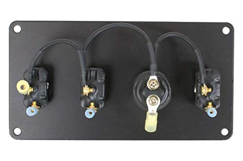 JOES RACING PRODUCTS 3-Position Push Button Switch Panel Mount - 12V DC Aluminum IP54 Waterproof Switch (480W) - Perfect for Off-Road Vehicles, Marine Boats & Industrial Equipment Control Panels