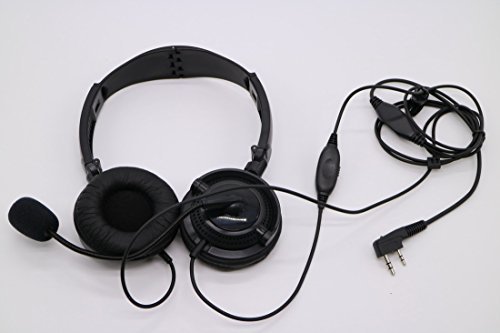 Motorola GP328 Headphones with Mic - VOX & PTT for Work & Calls