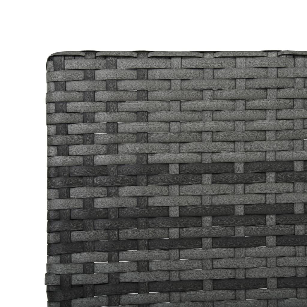 Adjustable Outdoor Sun Lounger with Removable Cushion - Weather-Resistant Gray Poly Rattan Lounge Chair for Patio, Poolside & Garden Relaxation - Perfect for Backyard, Beach & Outdoor Lounging
