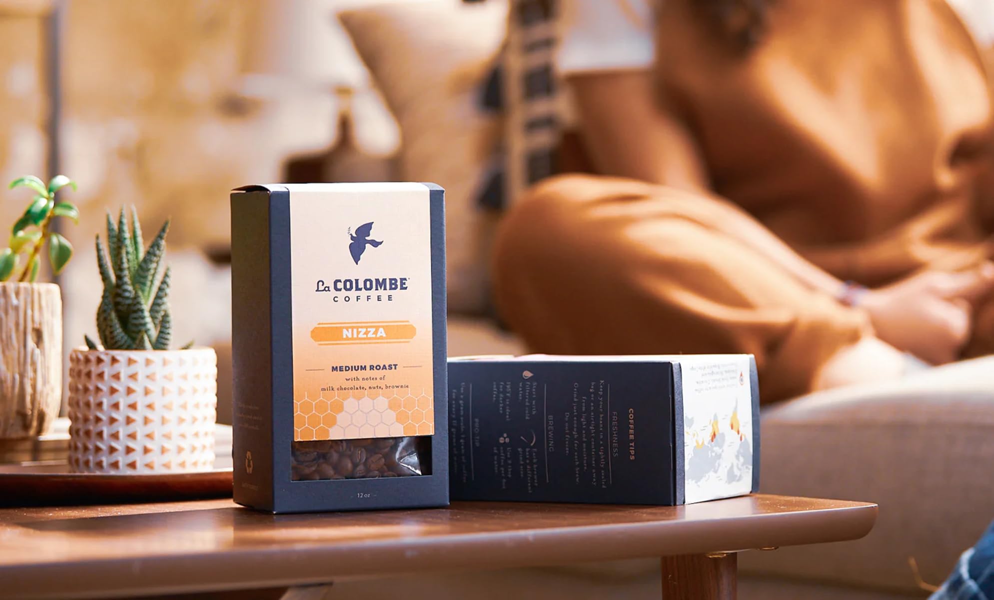 La Colombe Nizza Medium Roast Drip Grind Ground Coffee - Milk Chocolate, Nuts & Brownie Flavors with Honey-Sweet Roasted Nuttiness, 12oz (Pack of 4) | Perfect for Home Brewing, Office Coffee Breaks & Gift Giving