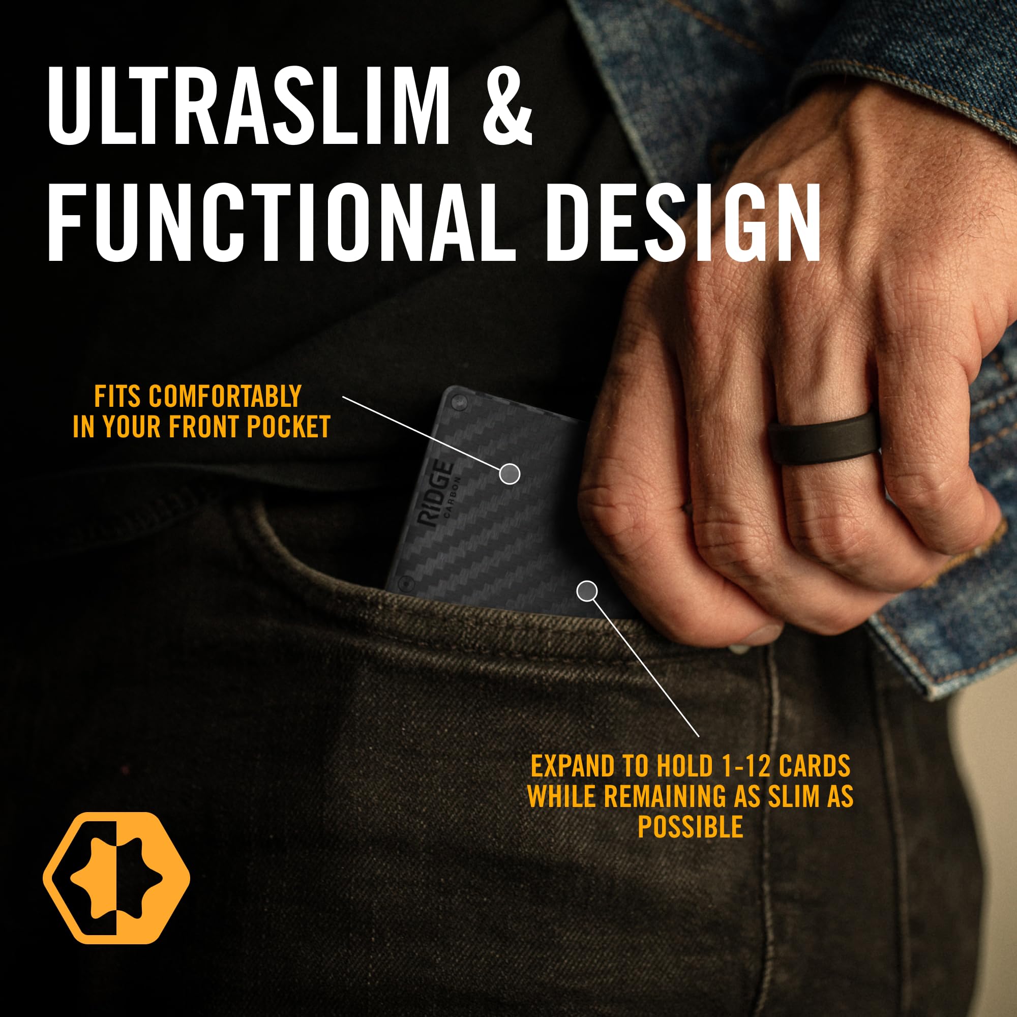 Slim RFID Blocking Carbon Fiber Wallet for Men - Minimalist Front Pocket Wallet & Card Holder - Perfect for Travel, Business, and Everyday Carry