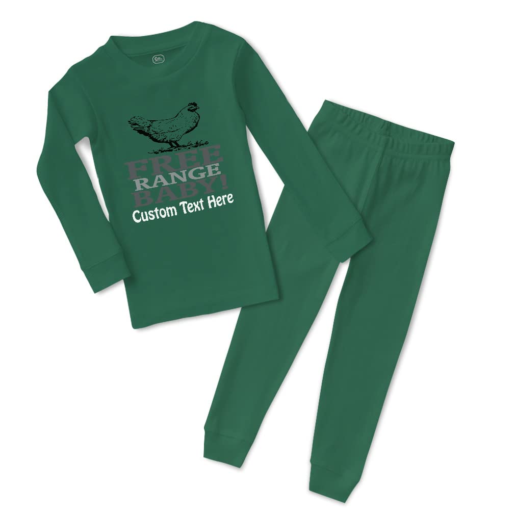 Organic Cotton Toddler Pajamas for Boys & Girls - Soft, Snug-Fit Baby Sleepwear with Chicken Farm Print | Perfect for Cozy Bedtime & Playtime