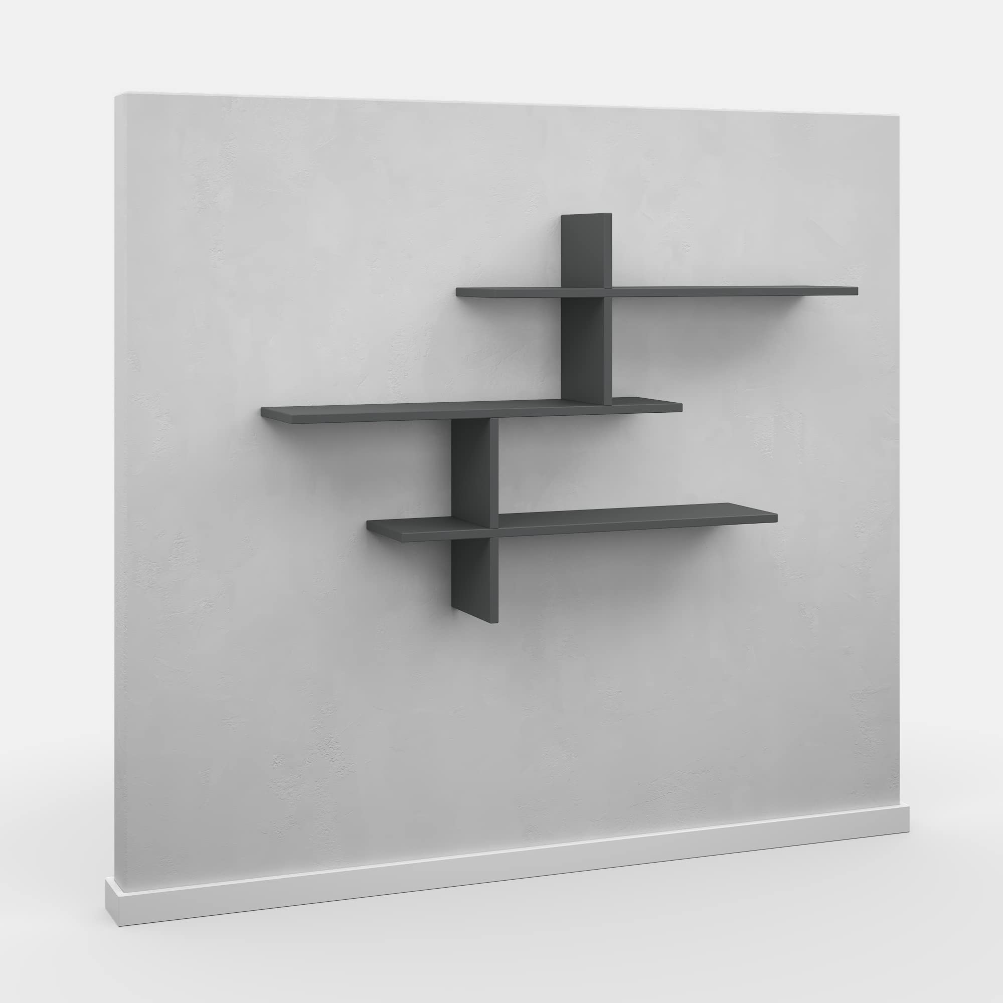 Webster Modern Anthracite Floating Wall Shelf 31.5