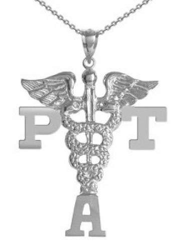 PTA Charm Necklace - Silver Physical Therapy Assistant Gift for Nurses & Healthcare Professionals | Perfect for Graduation, Appreciation & Daily Wear