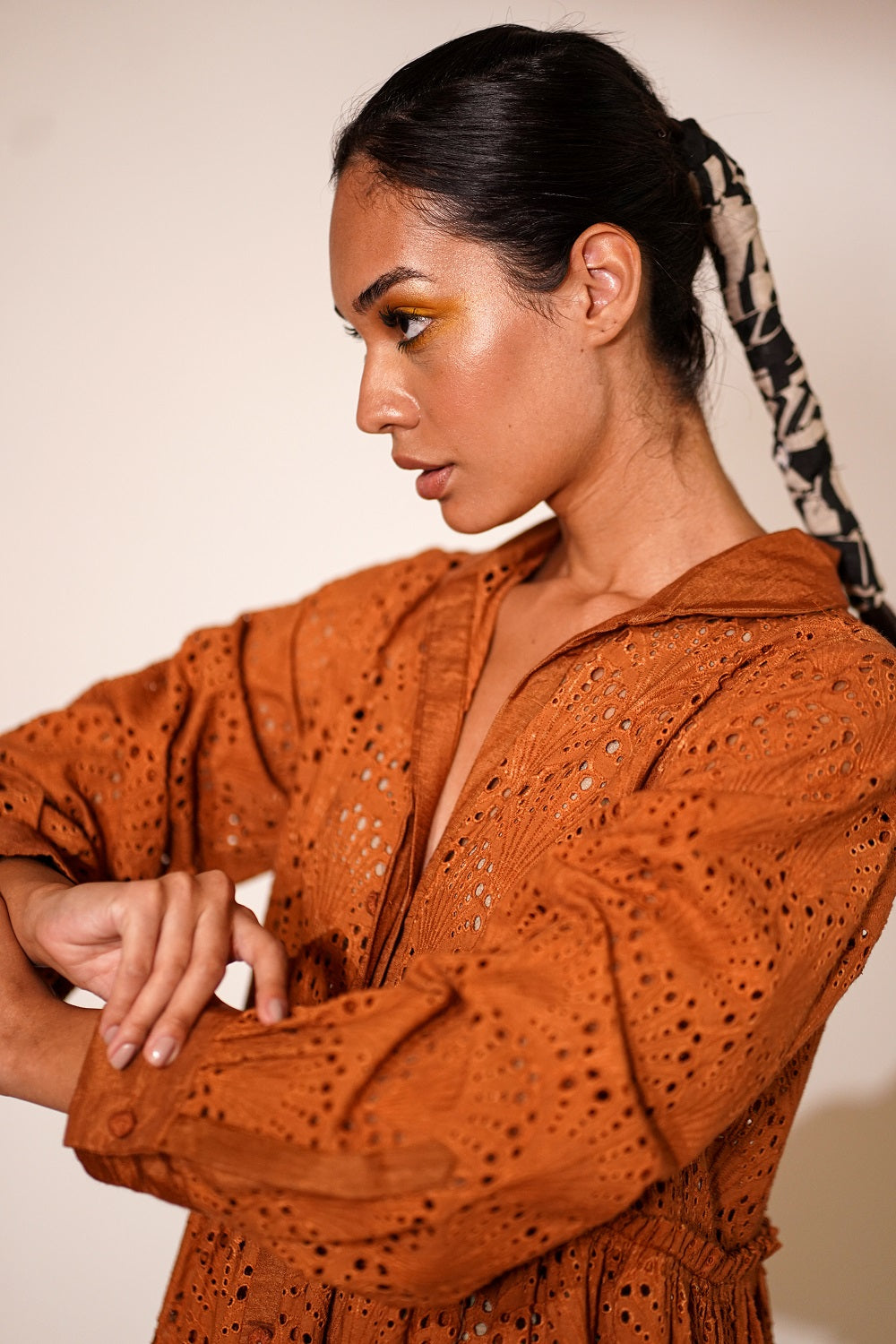Stylish Rust-Colored Short Dress for Women - Perfect for Casual Outings, Dates & Summer Parties