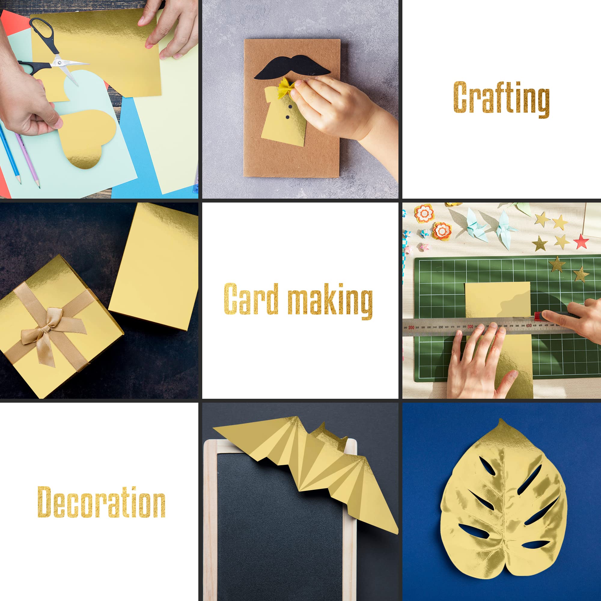 Premium Metallic Gold Cardstock Paper - 60 Sheets of 8.5