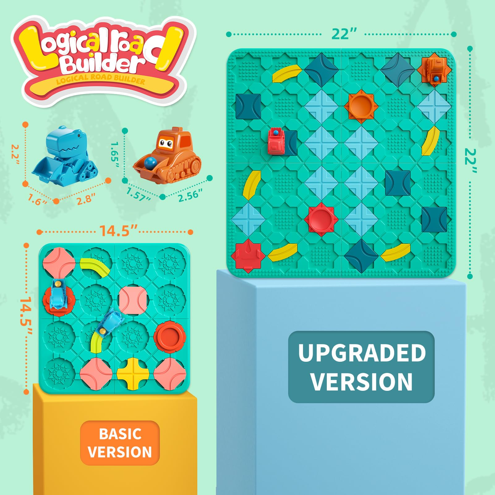 STEM Road Builder Board Game - Smart Brain Teasers Puzzle Toy for Kids 4-8 | Family Learning & Birthday Gift