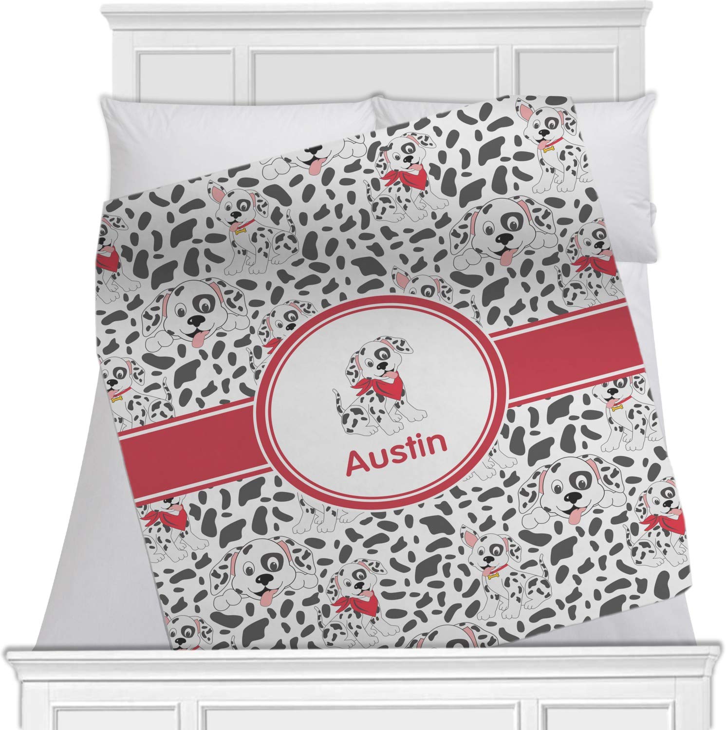 RNK Shops Dalmatian Print Minky Blanket - Twin/Full Size 80
