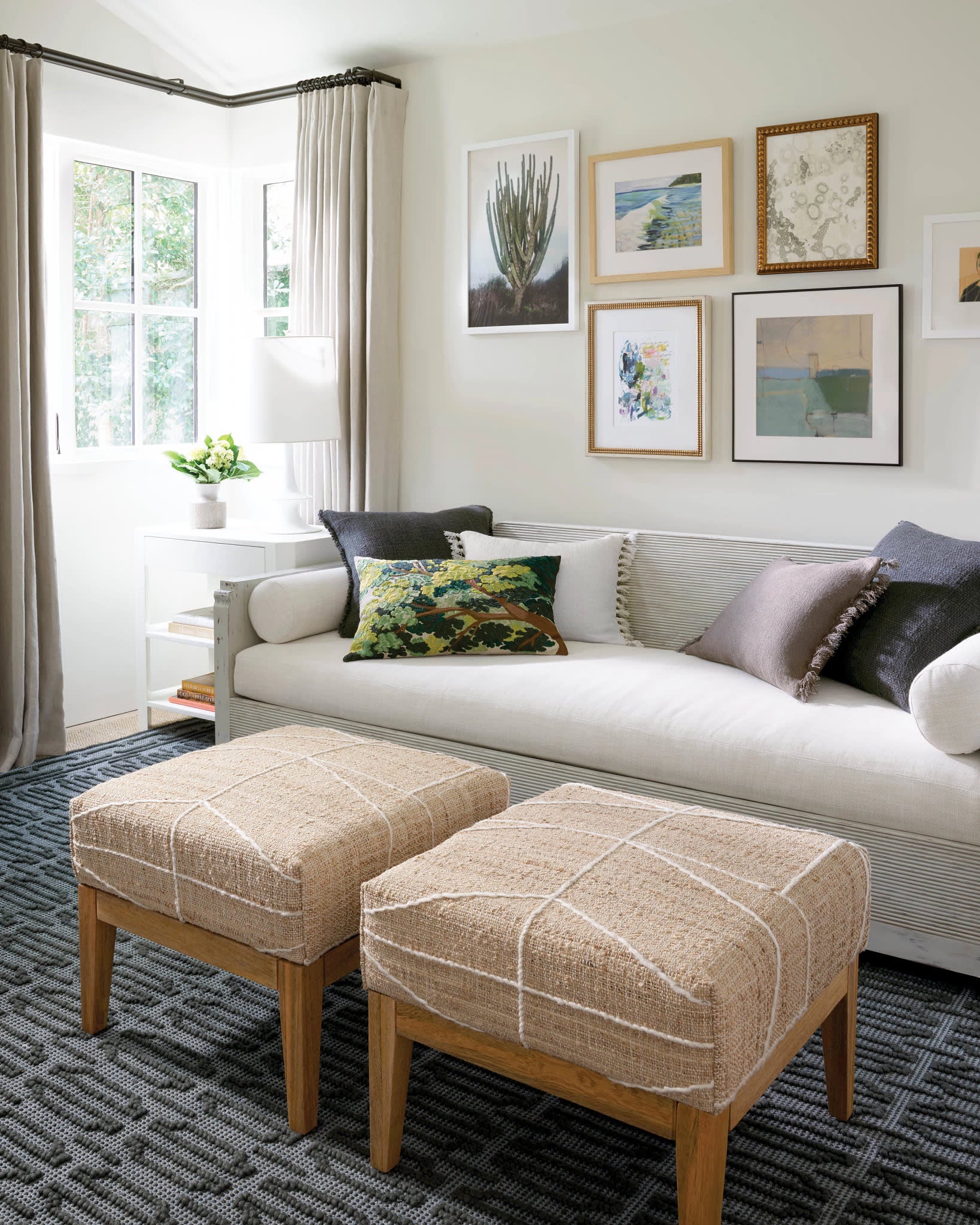 Handwoven Wool Rug by Campbell - Durable & Stylish for Living Room, Bedroom, or Office Decor
