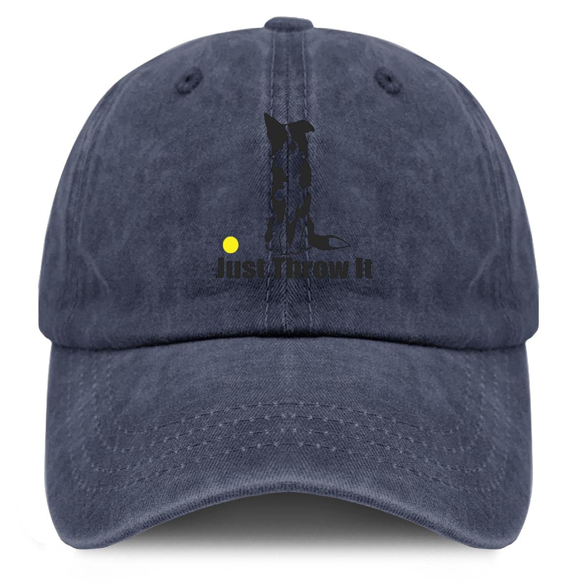 Vintage Border Collie Dog Baseball Cap - Cotton Adjustable Dad Hat for Men & Women - Perfect Dog Owner Gift for Hiking, Camping, and Outdoor Adventures